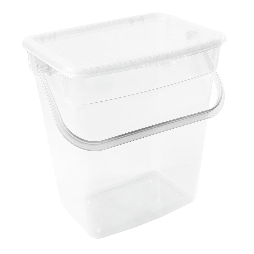 Plast Team 6L pulverbeholder, gennemsigtig