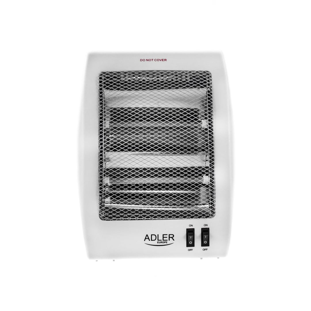 Adler halogenvarmer, 2 effektniveauer, 2 effektive kvartslamper, hvid, AD 7709