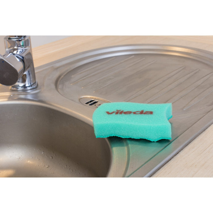 Vileda Pur Active profileret opvaskesvamp – renhed uden ridser, 2 stk.