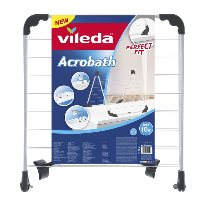 Vileda Acrobath badekarstørrer med justerbare led