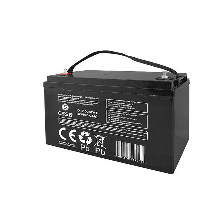 Vedligeholdelsesfri gelbatteri agm ups 12v 100ah kvalitet lx121000csqrt