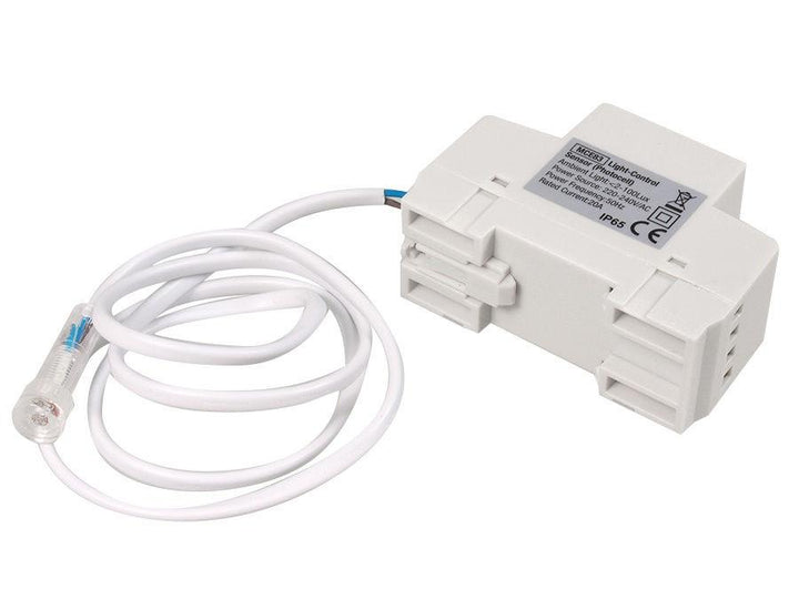 Maclean skumringsafbryder, til DIN-skinne, med ekstern sonde, 220-240 V/AC, 50 Hz, 20 A, MCE83