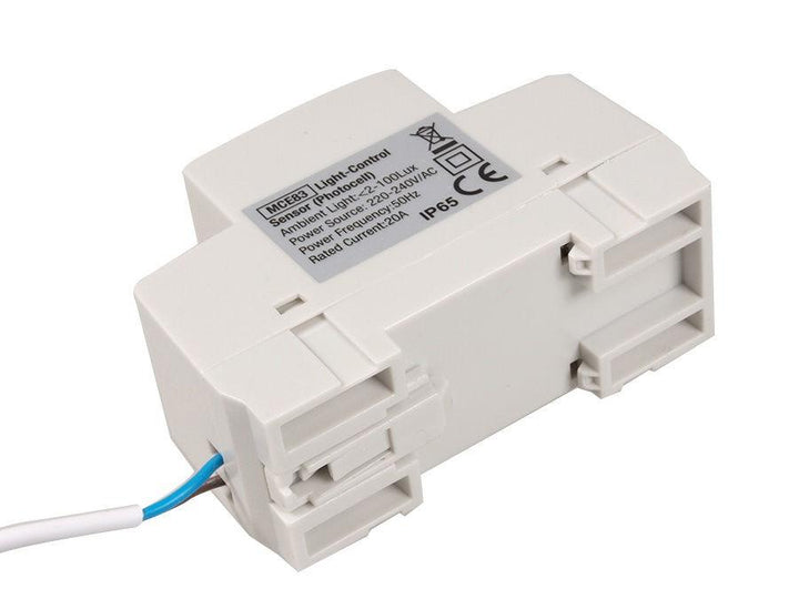 Maclean skumringsafbryder, til DIN-skinne, med ekstern sonde, 220-240 V/AC, 50 Hz, 20 A, MCE83