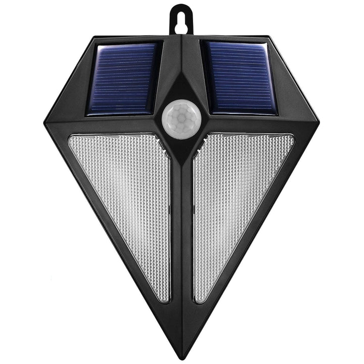 Maclean LED-lampe, solcellelampe, væglampe, med bevægelsessensor, 6 LED, 2x solcelle, MCE168