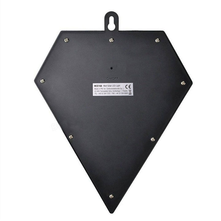 Maclean LED-lampe, solcellelampe, væglampe, med bevægelsessensor, 6 LED, 2x solcelle, MCE168