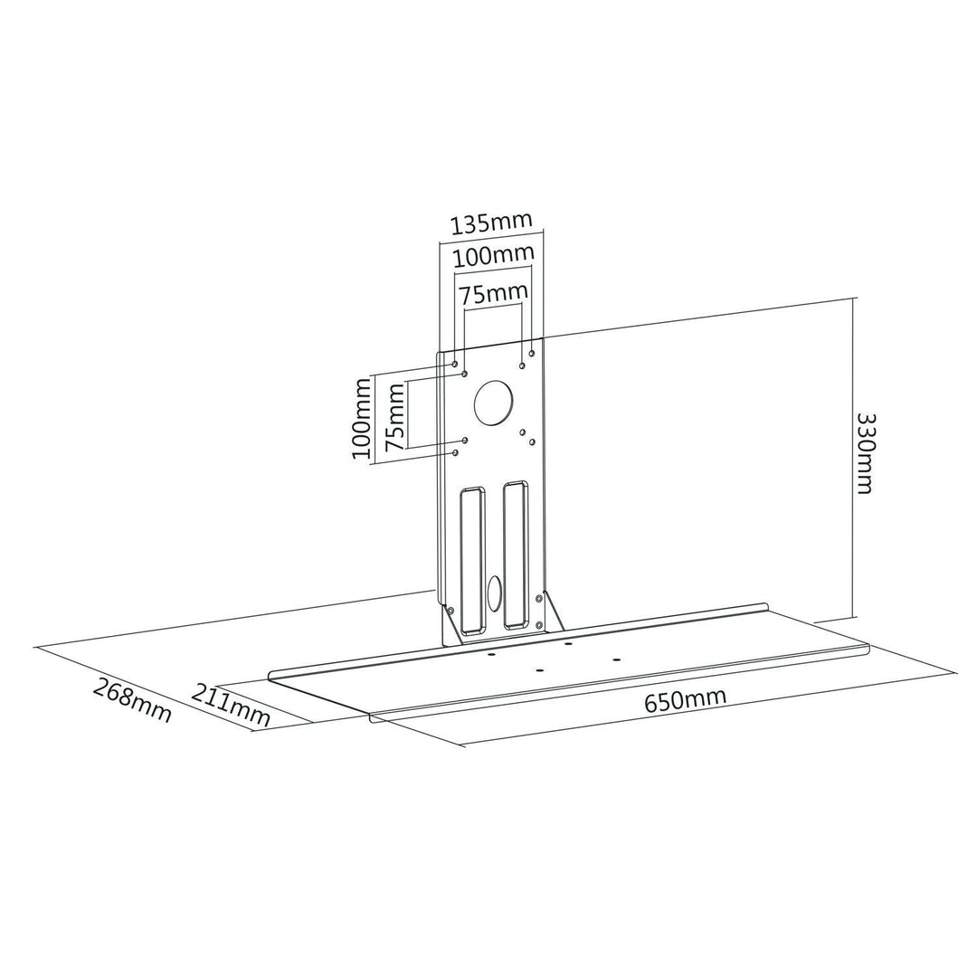 Maclean tastaturholder model MC-756 maks. 2 kg