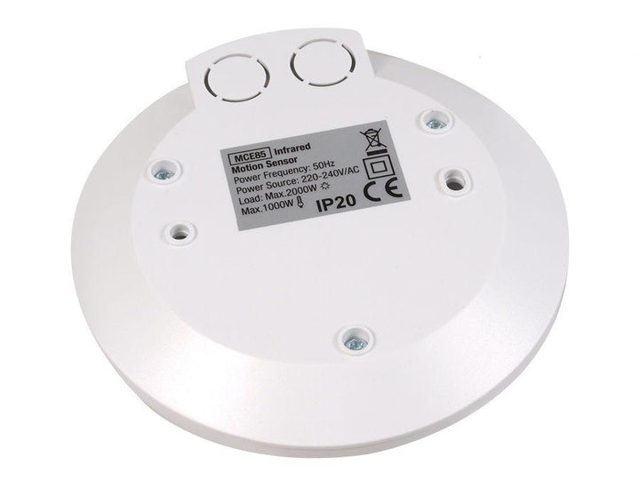 Maclean PIR-bevægelsessensor, infrarød, moderne flad, rækkevidde 6 m, MCE85