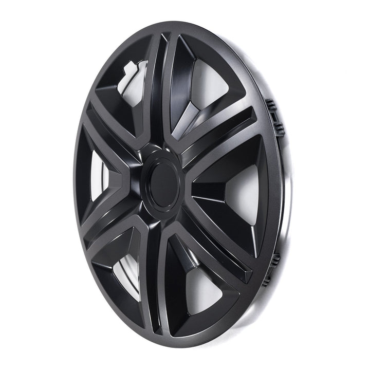Universal hjulkapsler 15" NRM ACTION Doublecolor grafit/sort 4 stk.
