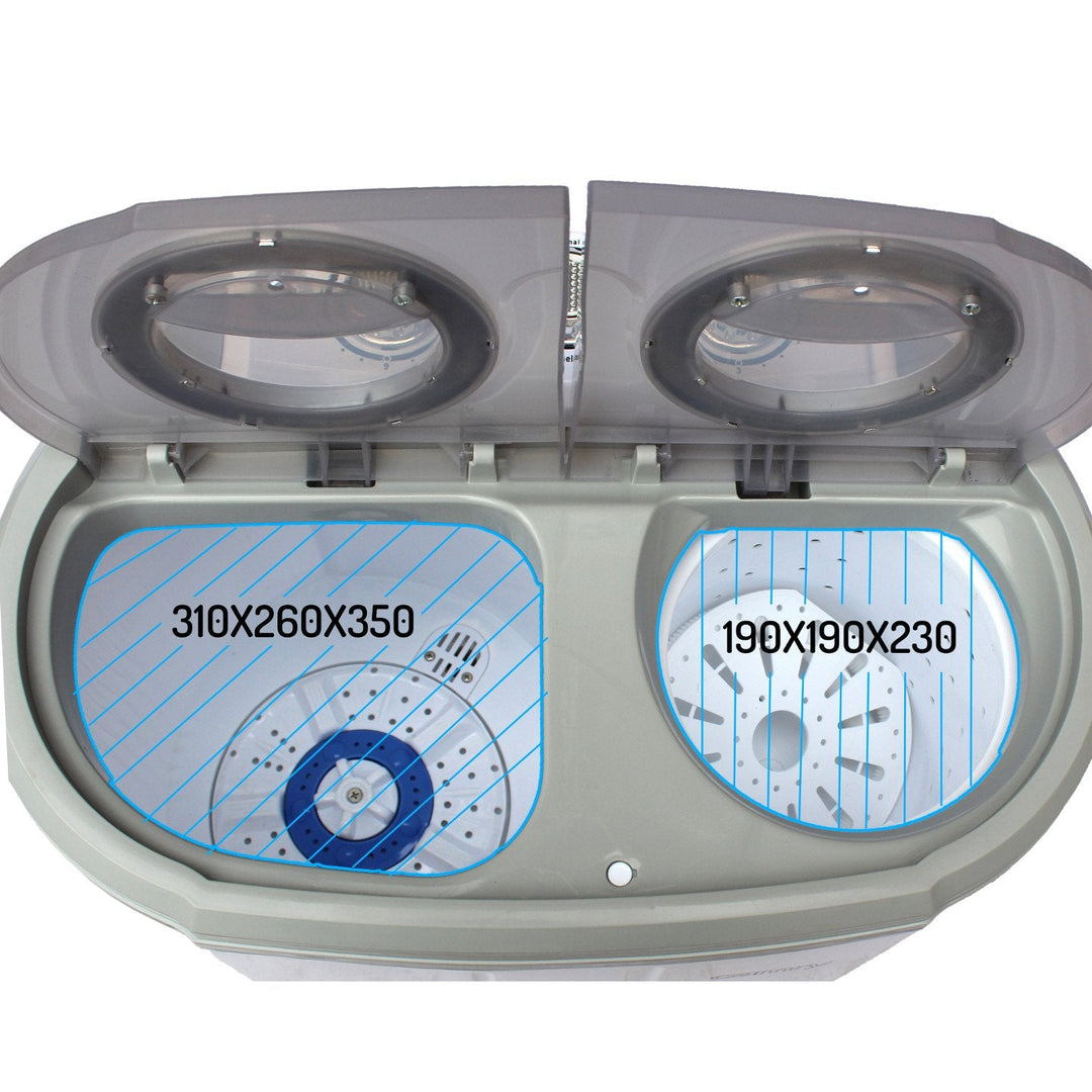 Camry CR 8052 turistvaskemaskine med centrifugering – to separate kamre
