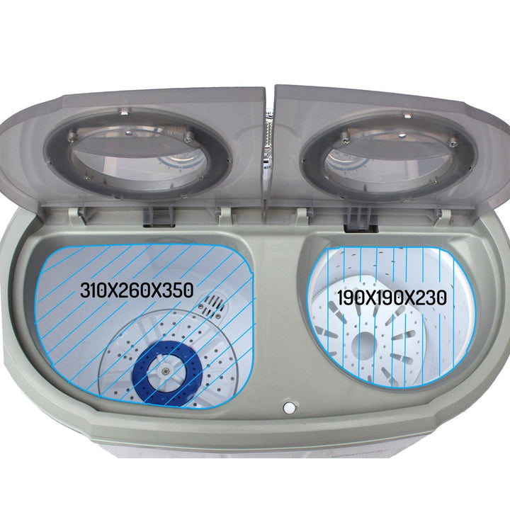 Camry CR 8052 turistvaskemaskine med centrifugering – to separate kamre