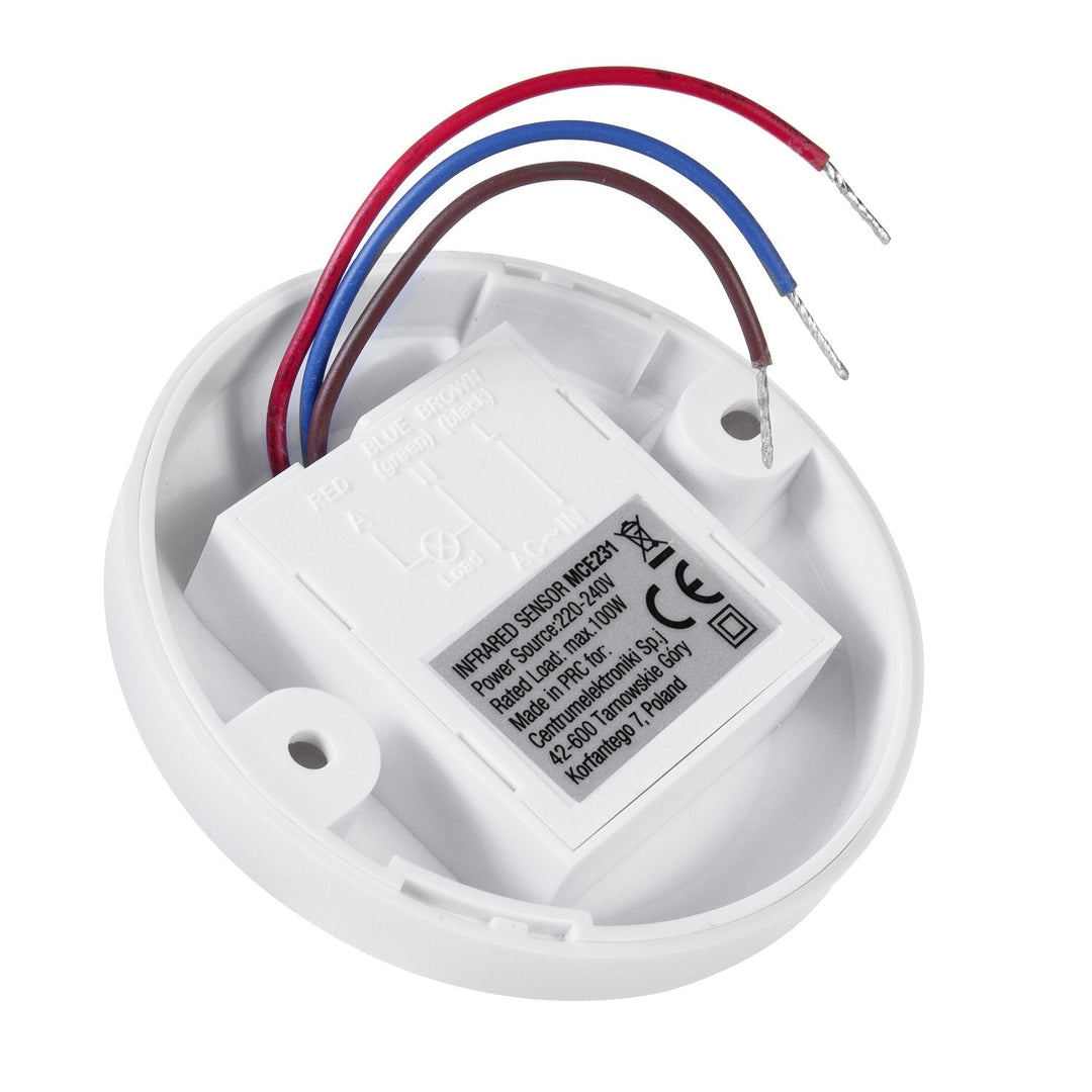 PIR-bevægelsessensor til loft Maclean Energy MCE231 max 100W (LED) rækkevidde 6m