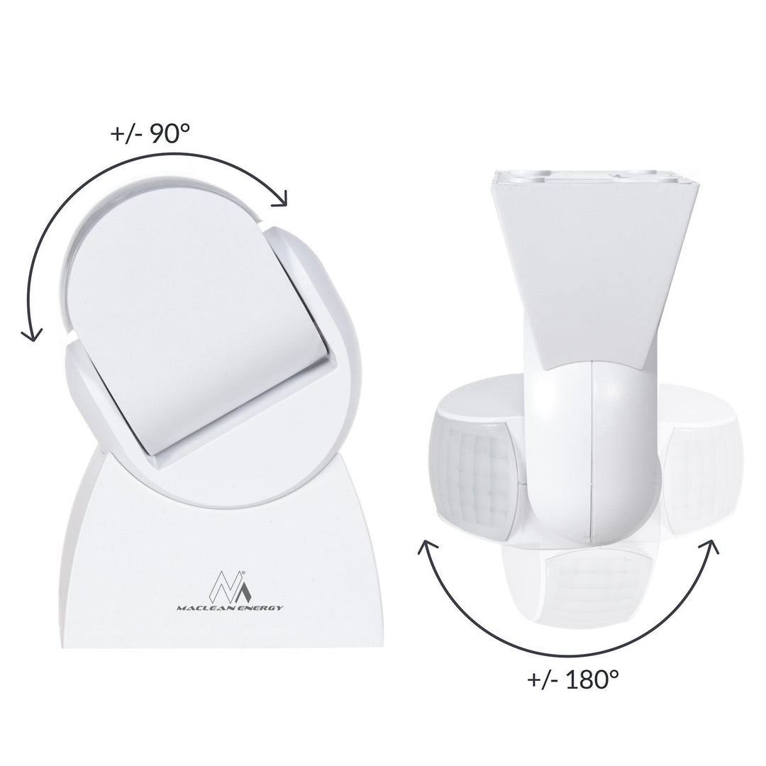 Infrarød bevægelsessensor med fjernbetjening IP65, maks. 800 W (glødepære), maks. 1200 W (LED) MCE241 Maclean Energy