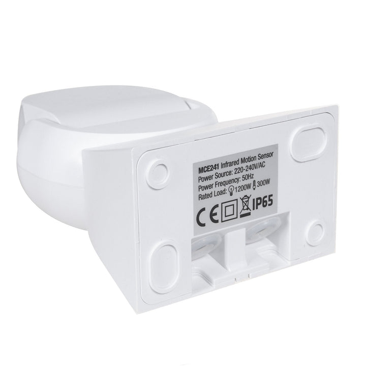 Infrarød bevægelsessensor med fjernbetjening IP65, maks. 800 W (glødepære), maks. 1200 W (LED) MCE241 Maclean Energy