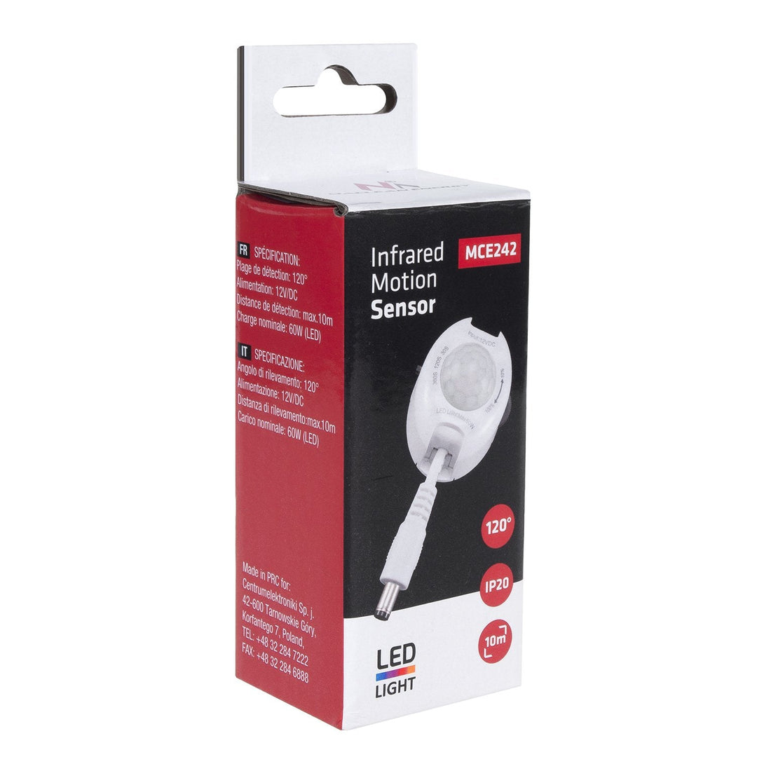 Infrarød bevægelsessensor LED 12 V max 60 W MCE242 Maclean Energy til LED-bånd