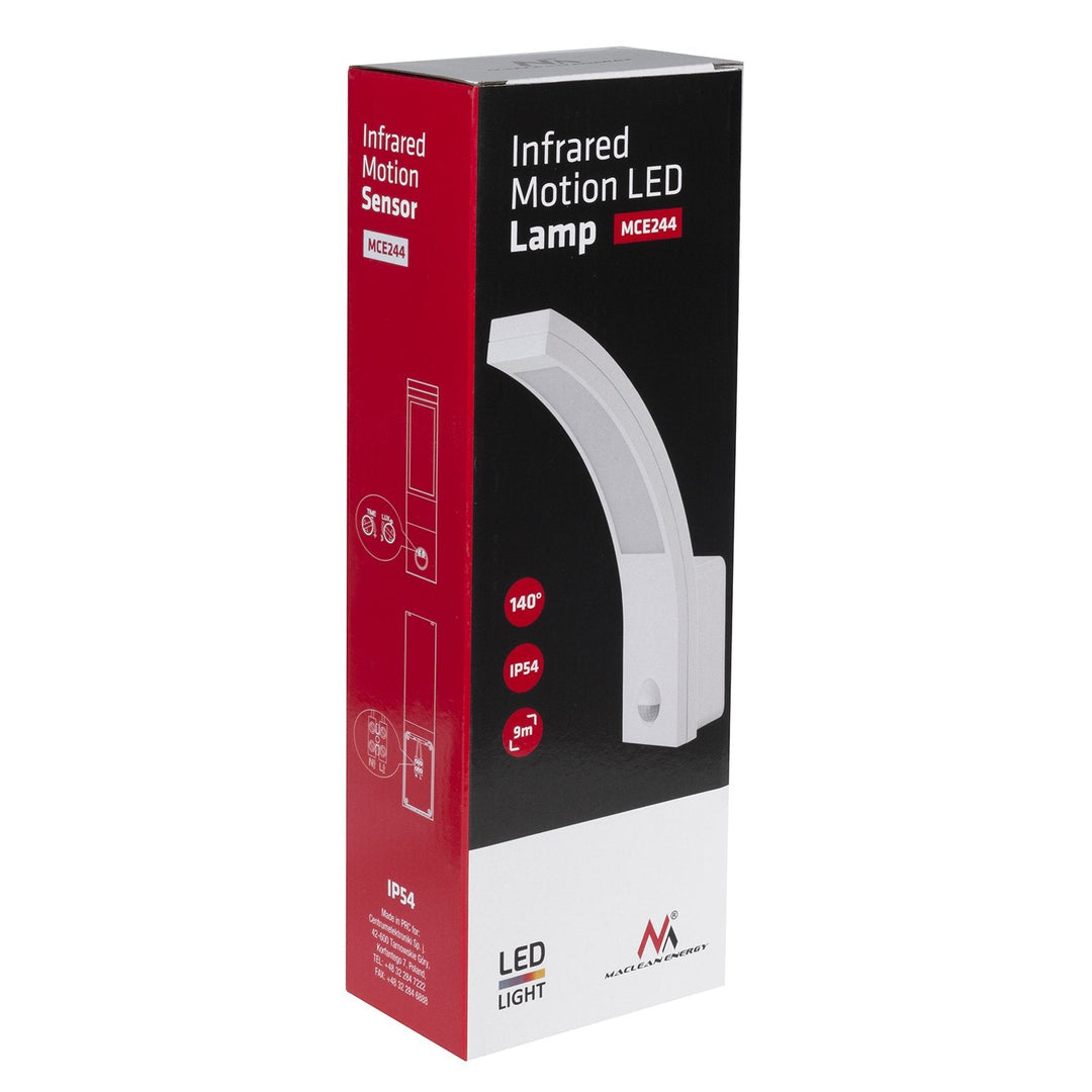 LED-lampe med infrarød bevægelsessensor MCE244 850 lm 10 W IP54 Maclean Energy