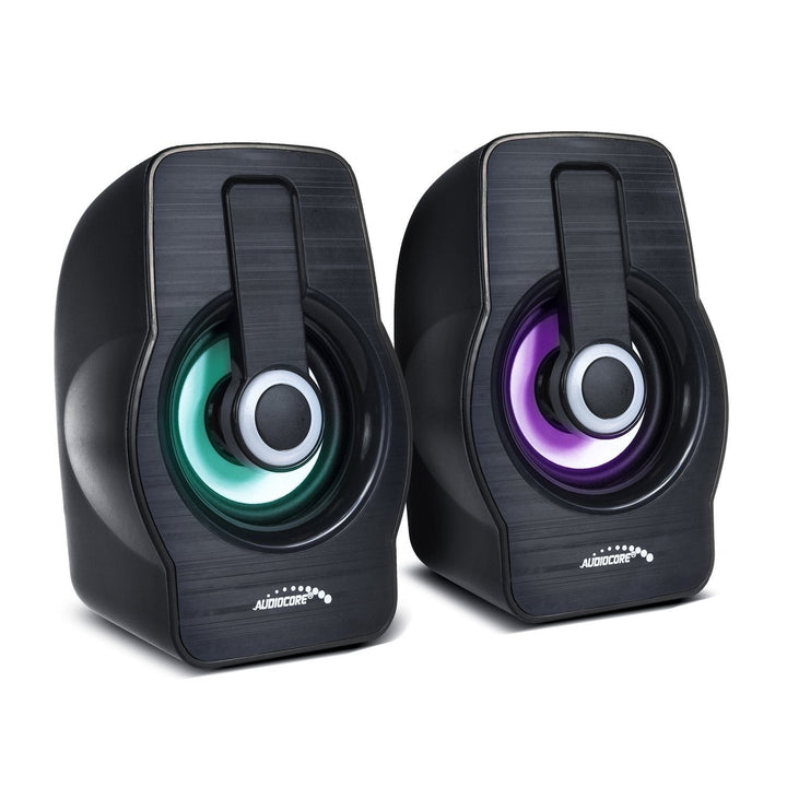 Audiocore computerhøjttalere, 6 W, USB, sort, AC855 B