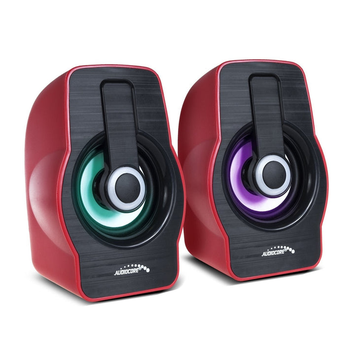 Computerhøjttalere 6W USB Sort/Rød Audiocore AC855 R