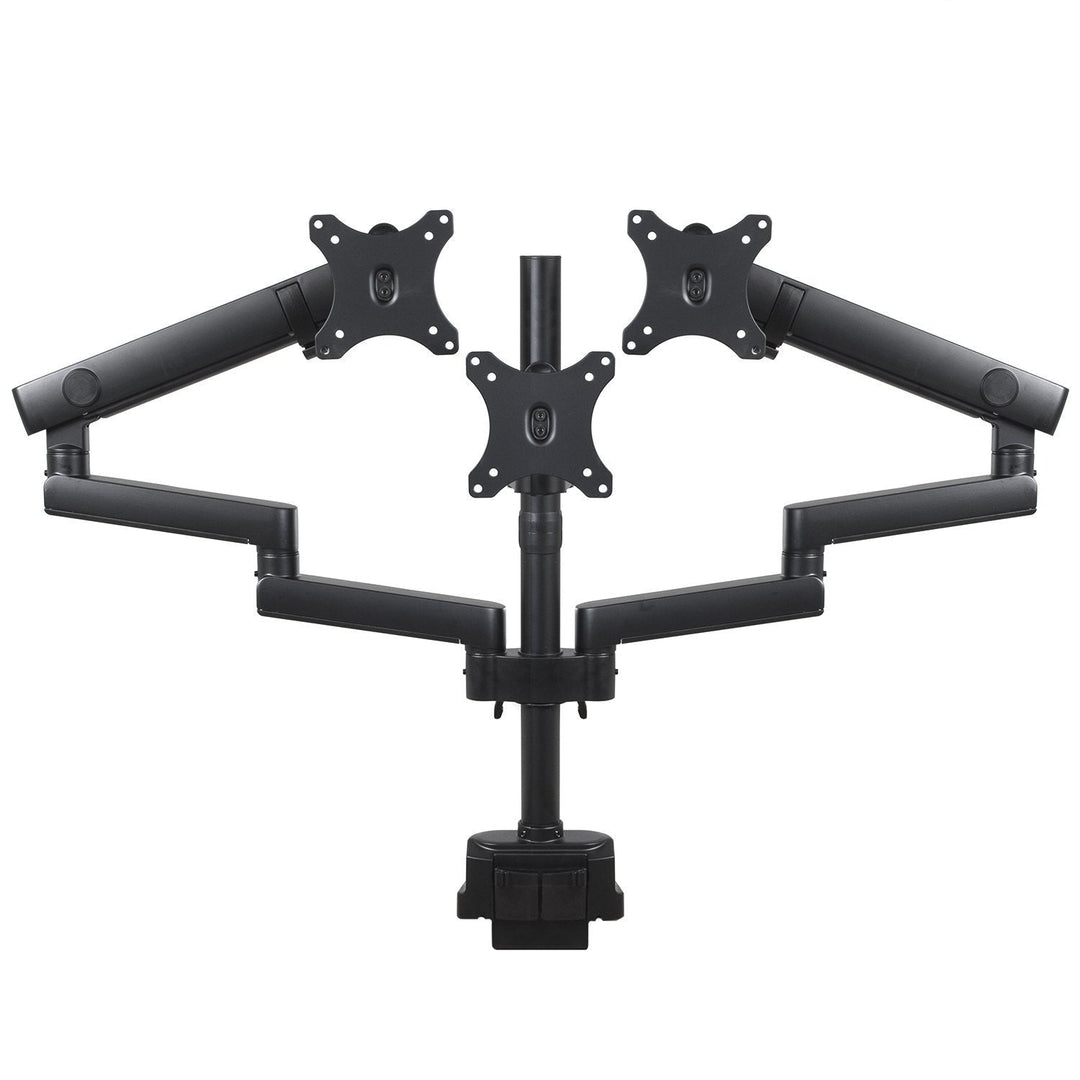 Maclean bordholder til 3 LCD-skærme, VESA 75x75 og 100x100, 2x USB 3.0, 17-27", 3x7 kg, MC-811