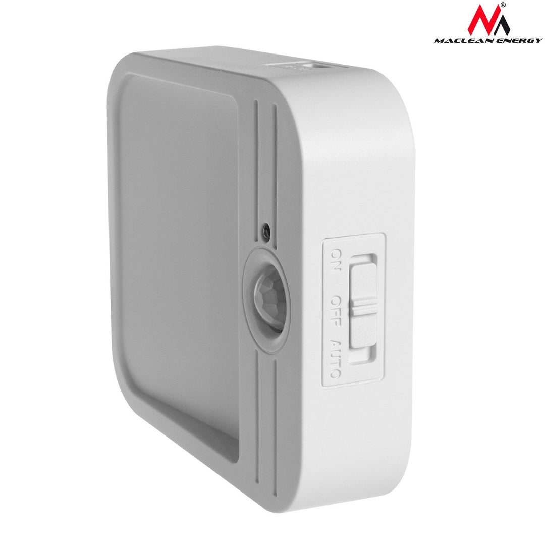 LED-trappelampe med bevægelsessensor Maclean MCE236, magnet, krog, temperatur 4000K, rækkevidde 3-4 m, akkumulator 3,7 V/500 mAh, 4 LED SMD2835