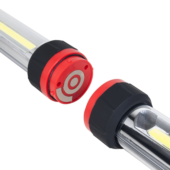 Værkstedslampe eller motorhjelmlampe LED XXL COB MCE230 Maclean Energy, 2 stk. lamper med mulighed for sammenkobling, to lysindstillinger, ophæng, magnet