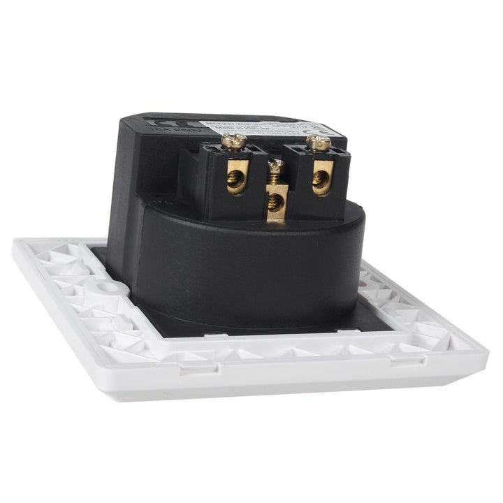 Schuko-stik Vægstik med 2x USB-opladningsporte 2,4 A 2x USB-opladningsstik USB Schuko-sikkerhedsstik ...