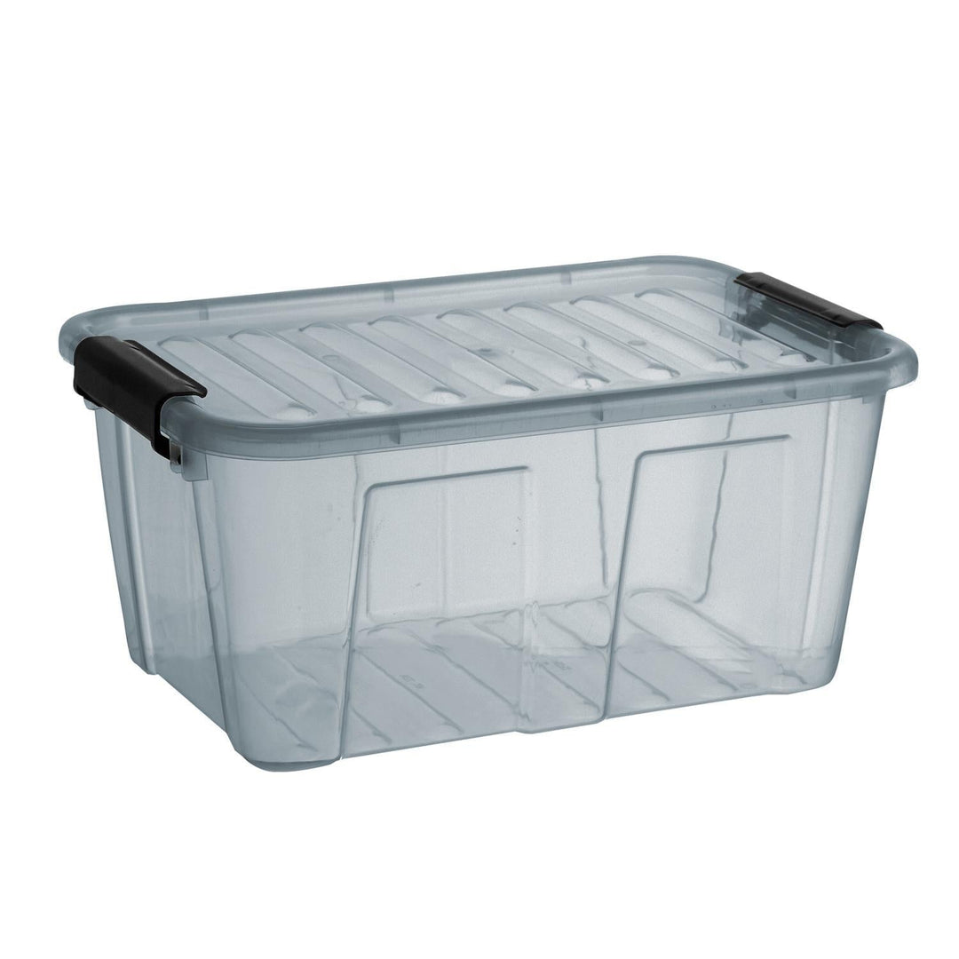 Beholder med låg Plast Team Home Box 7,7L grå