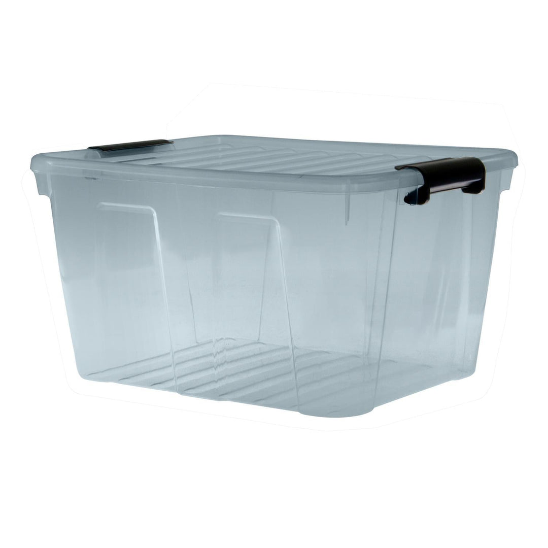 Beholder med låg Plast Team Home Box 30L t.grå