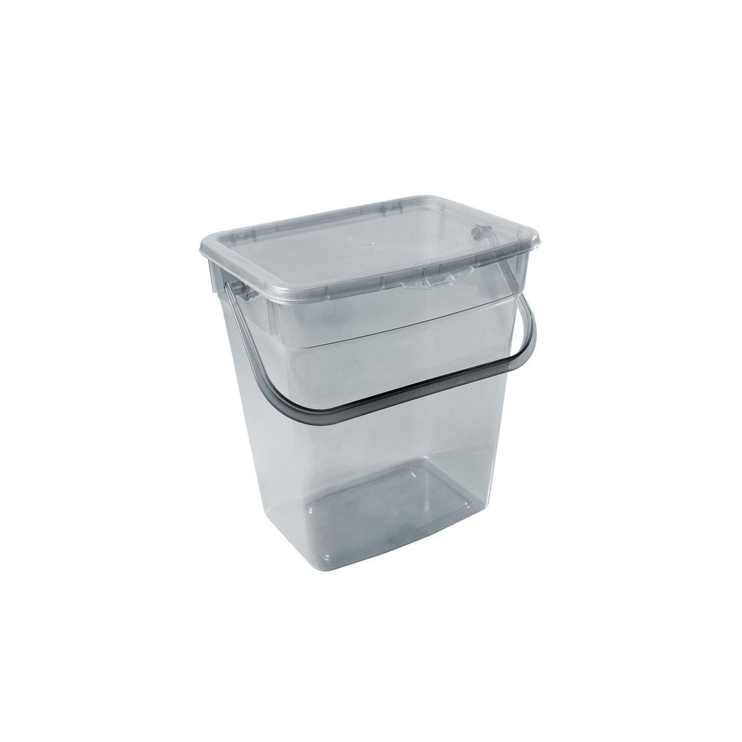 Plast Team pulverbeholder 6L transparent grå