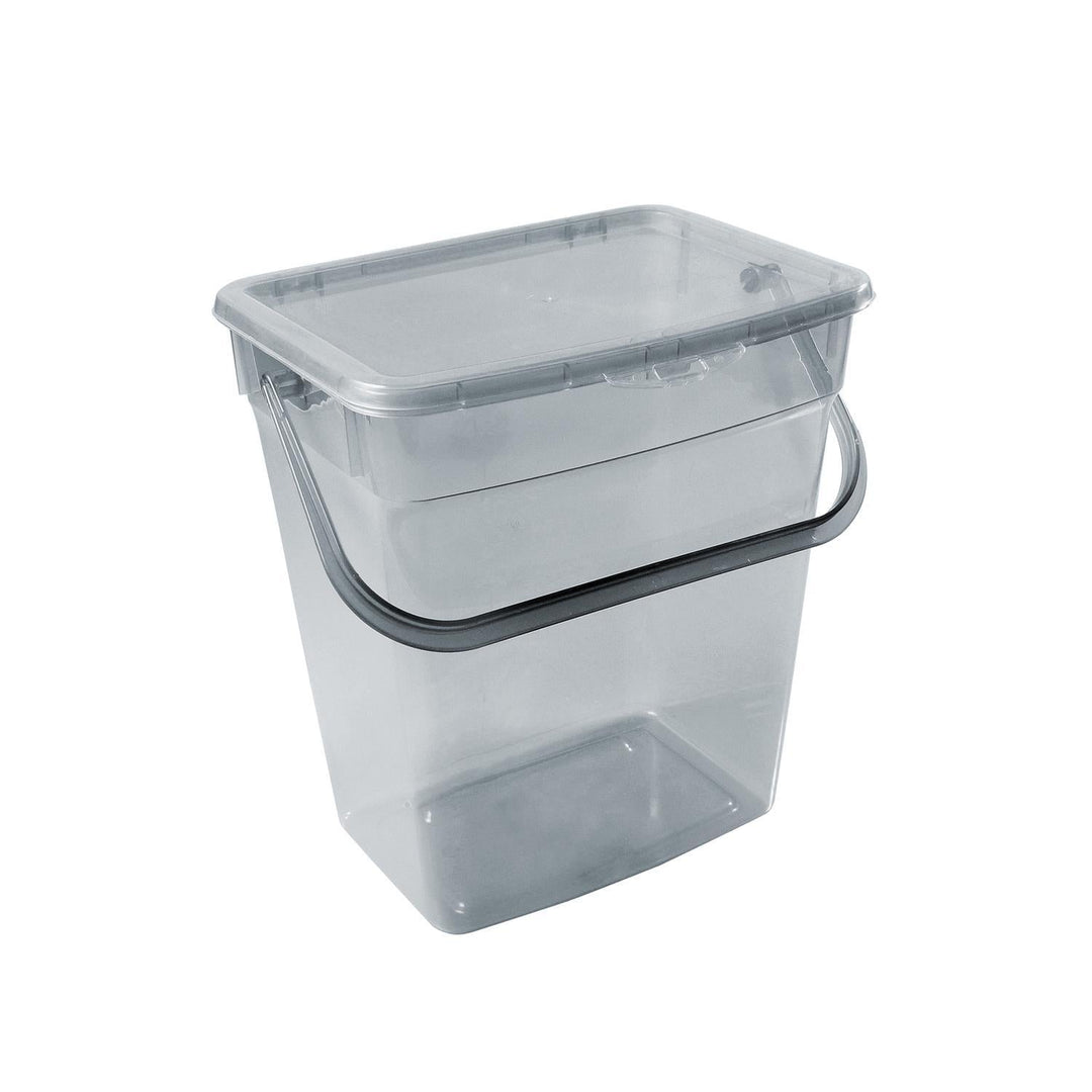 Plast Team pulverbeholder 10 l, transparent grå