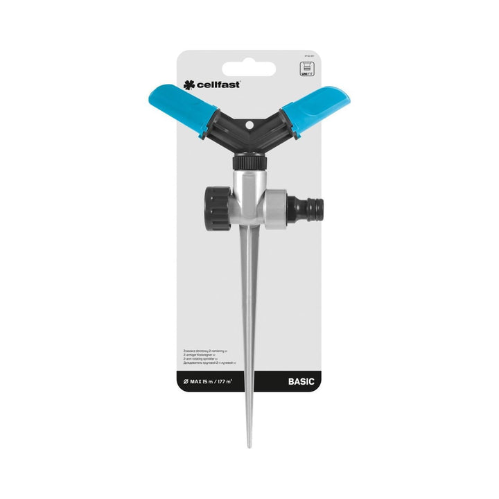 CELLFAST BASIC sz 52-301 to-armet roterende sprinkler på pin-base