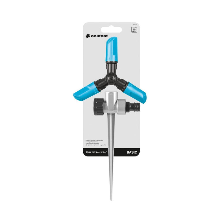 CELLFAST BASIC sz 52-302 trefaset roterende sprinkler på en pind