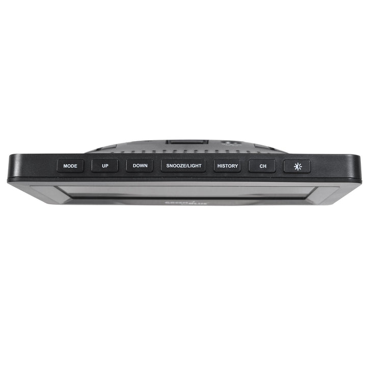 Trådløs vejrstation i farver med DCF GreenBlue GB540-system, månefaser, barometer, kalender