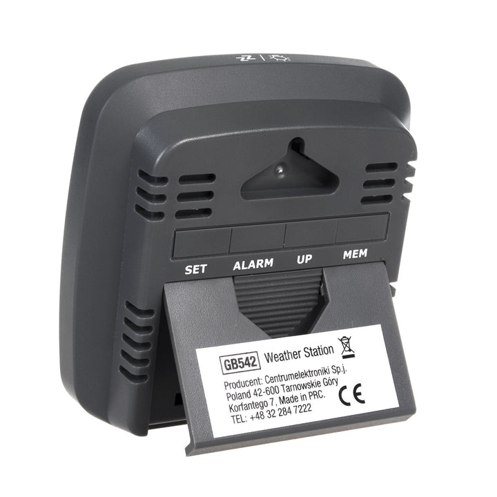 Trådløs vejrstation med DCF-system GreenBlue GB542 kalender, alarm