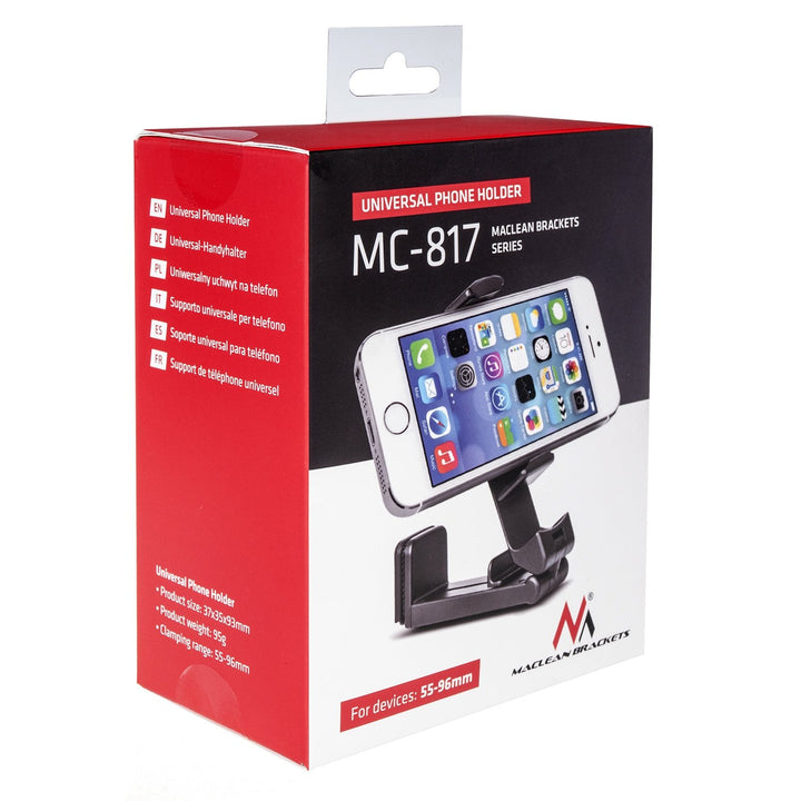 Universal telefonholder MC-817 Kompakt sammenklappelig