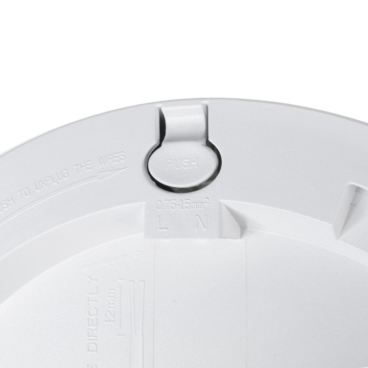 6-i-1 LED-loftsplade, indbygget, ultra slank, 18 W, 3 farver (WW, NW, CW) Led4U LD130 indbygget strømforsyning