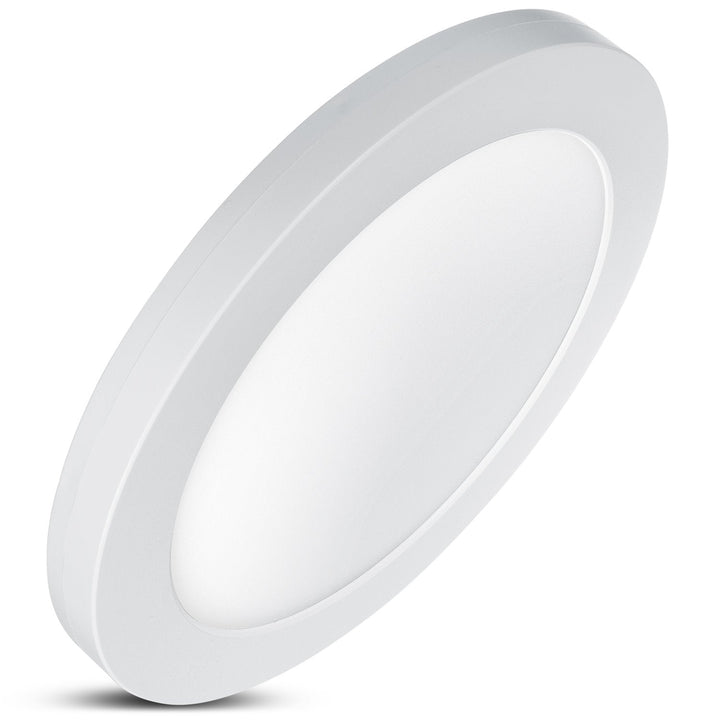 6-i-1 LED-loftsplade, indbygget, ultra slank, 18 W, 3 farver (WW, NW, CW) Led4U LD130 indbygget strømforsyning