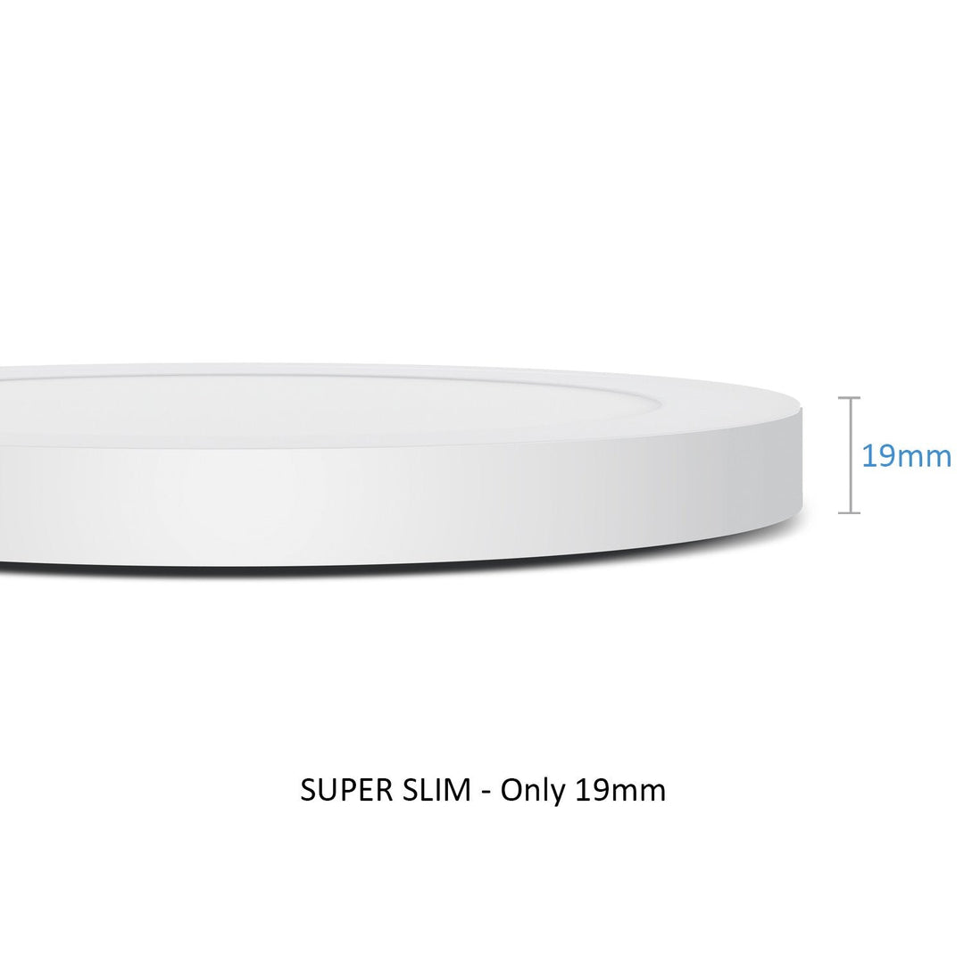 7-i-1 LED-loftpanel, indbygget, ultra tynd, 30 W, 3 farver (WW, NW, CW) Led4U LD142, indbygget strømforsyning