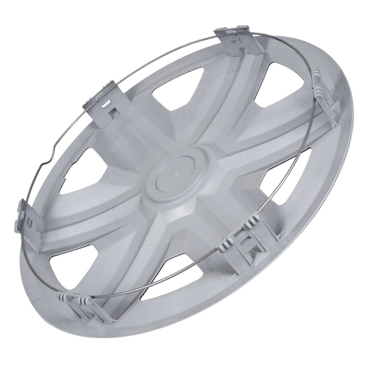 Universal hjulkapsler 14" NRM ACTION Doublecolor sølv/sort 4 stk.