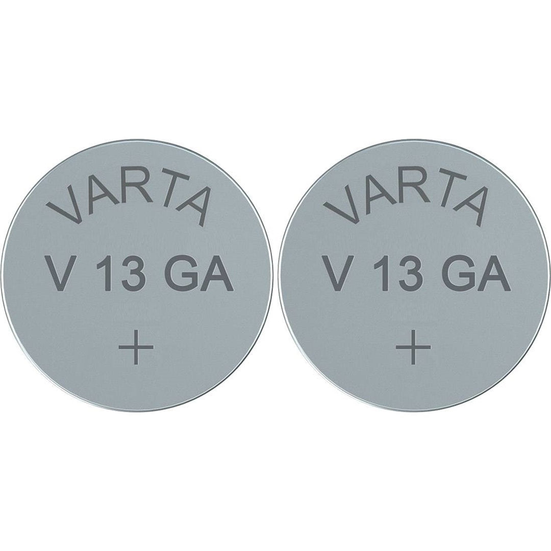 2x Varta V13GA LR44 AG13 Alkaline batteries, high quality