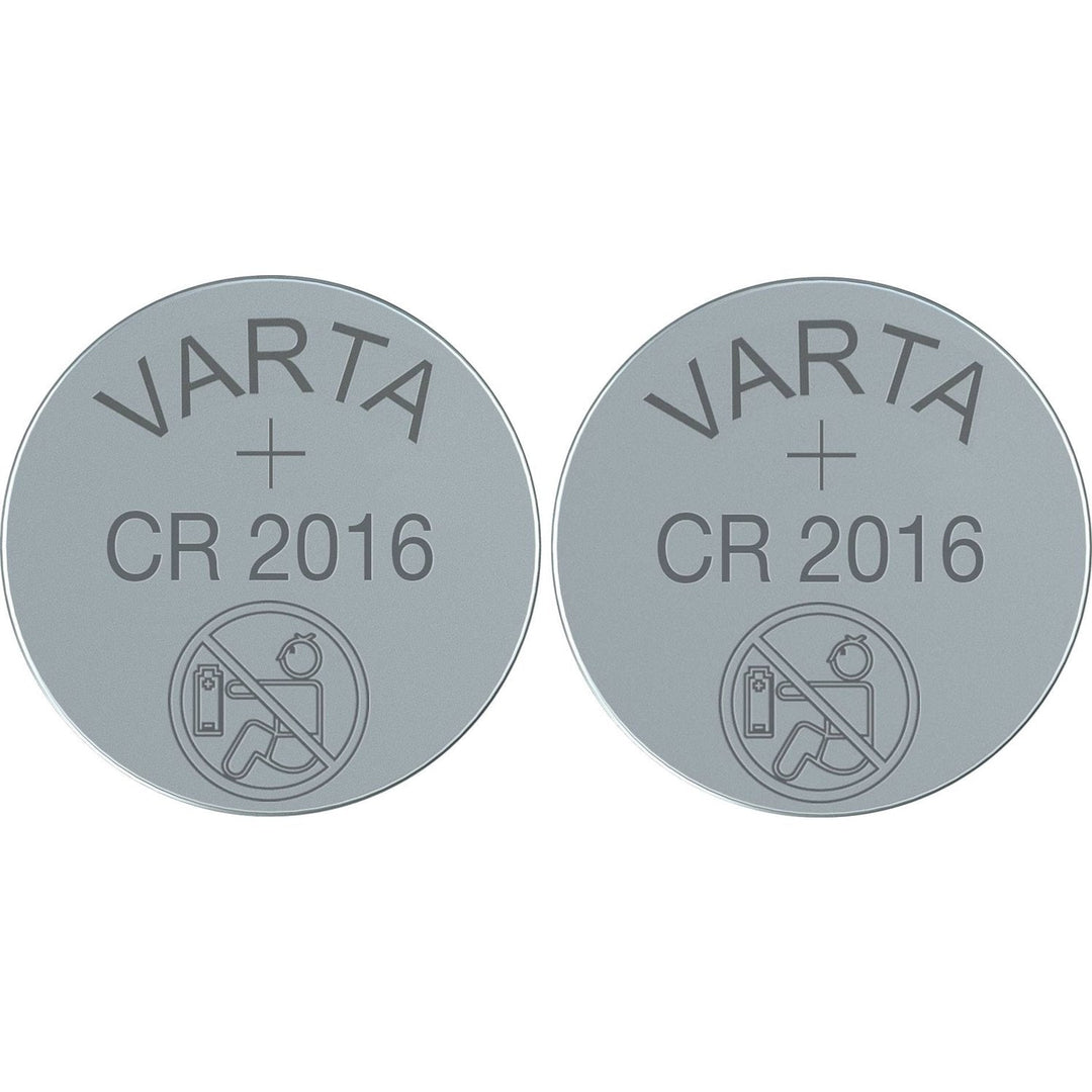 2x Varta CR2016 CR 2016 litiumknapcellebatteri, høj kvalitet