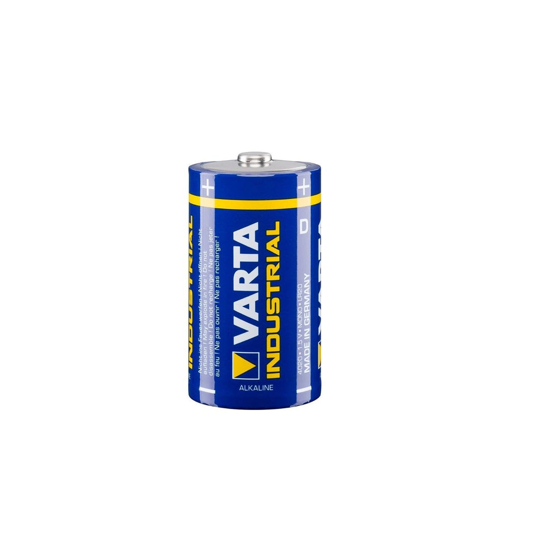 20x Varta Industrial R20/D alkaliske batterier Folie