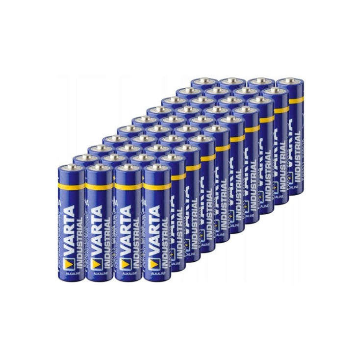 40x Varta Industrial LR03/AAA alkaliske batterier folie