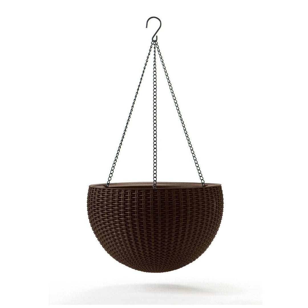 Hængende urtepotte Keter Sphere Planter brun Moderne form