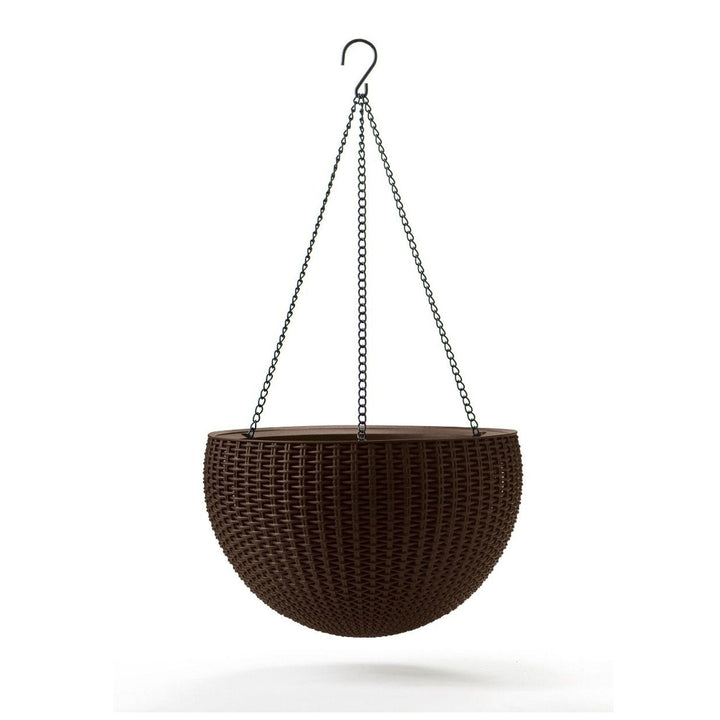Hængende urtepotte Keter Sphere Planter brun Moderne form