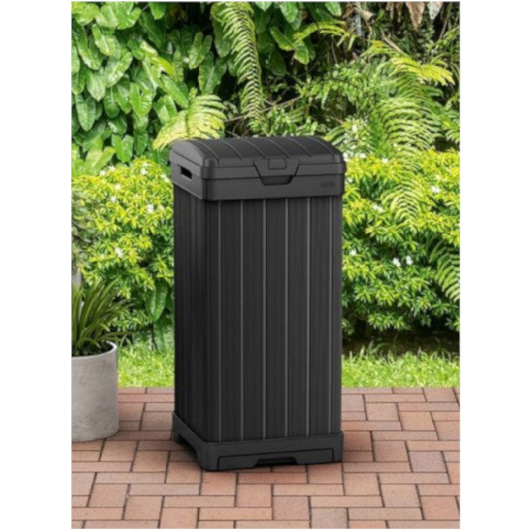 Keter Baltimore 125L affaldsspand, sort Højde: 87,4 cm