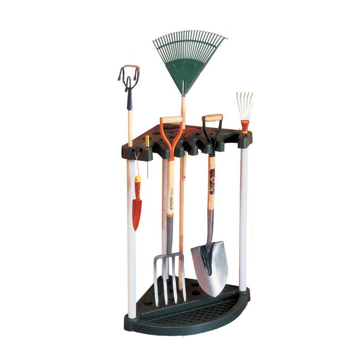CORNER TOOL RACK stand til haveredskaber solid konstruktion