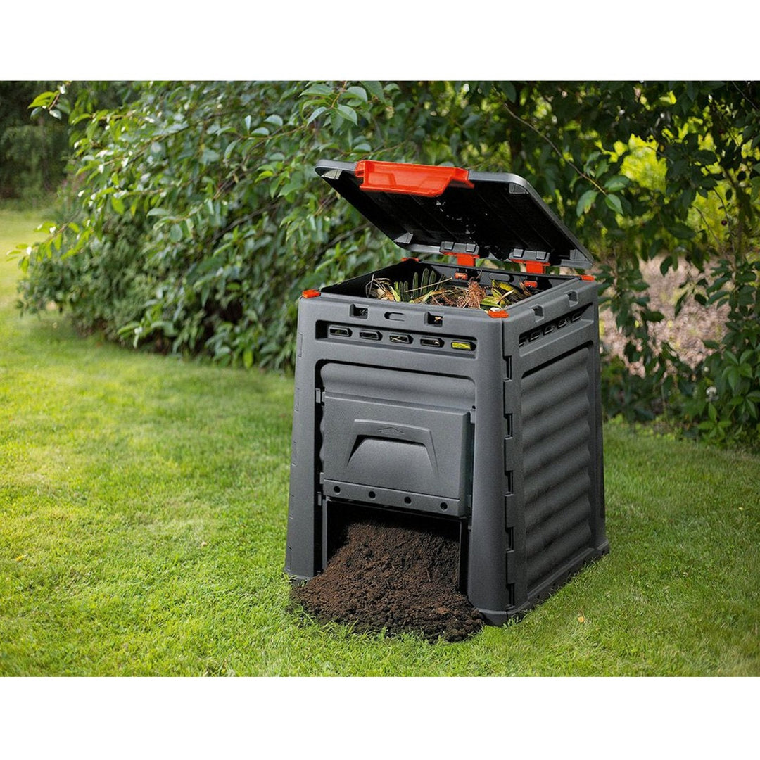 Keter Eco Composter 320L kompostbeholder Låger til udtagning af kompost fra to sider