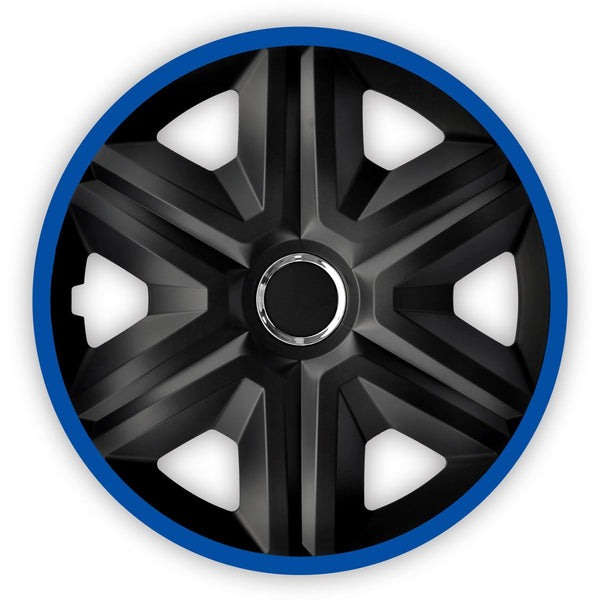 Universal hjulkapsler 15" NRM FAST LUX blå 4 stk.