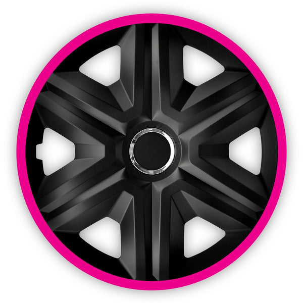 Universal hjulkapsler 14" NRM FAST LUX lyserøde 4 stk.