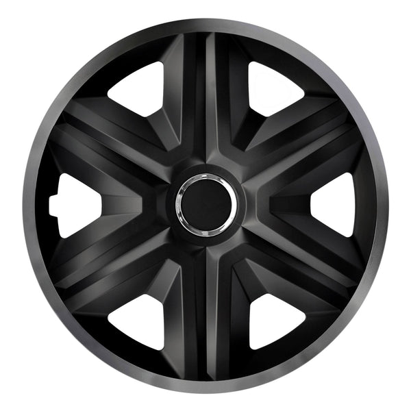 Universal hjulkapsler 15" NRM FAST LUX grafit 4 stk.